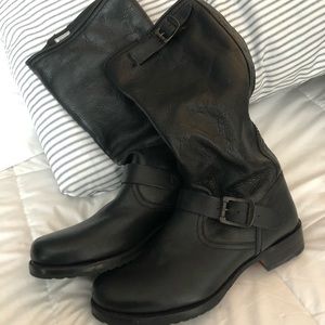 FRYE leather black boots size 9.5